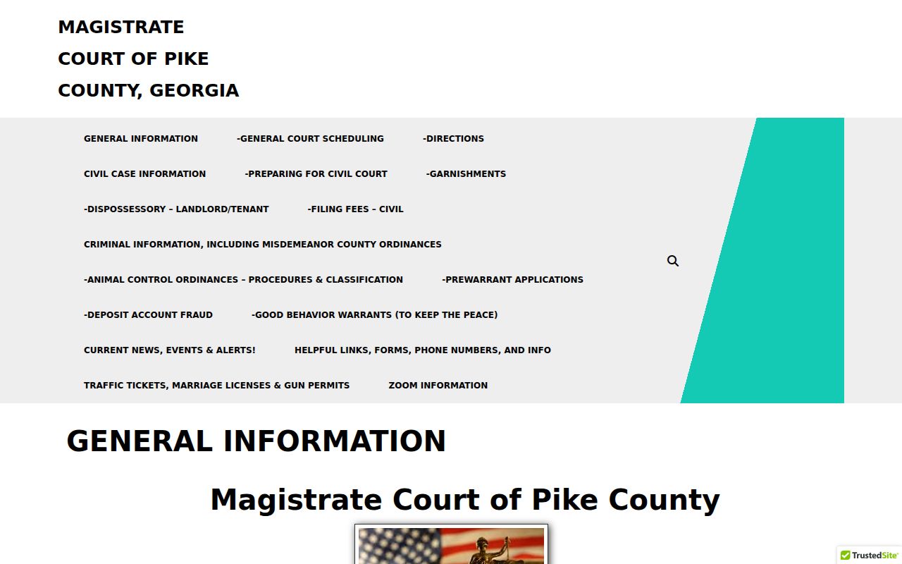 Pike County warrant records Magistrate Court contact